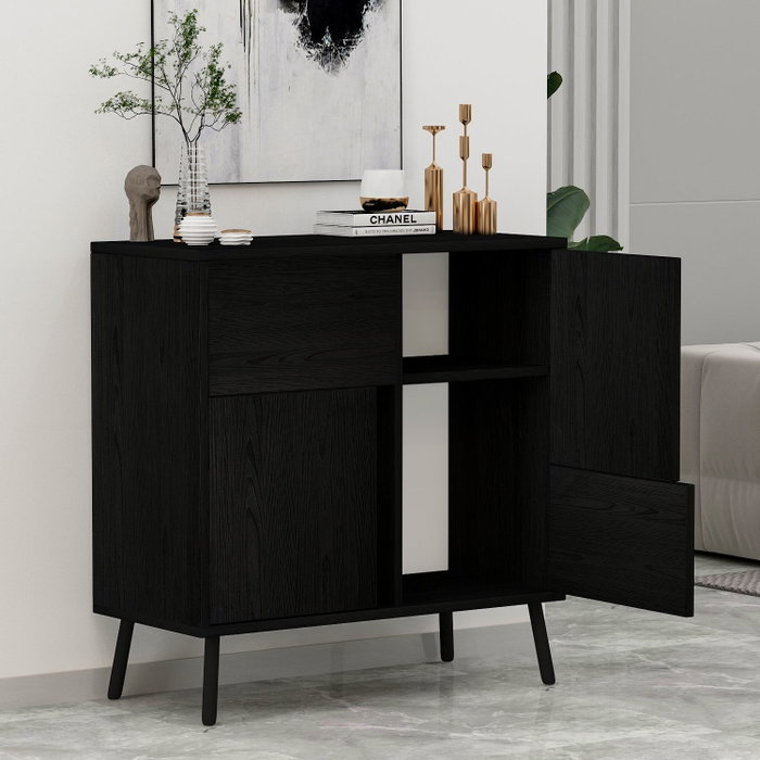 Hanah Home Darien - Black Wood